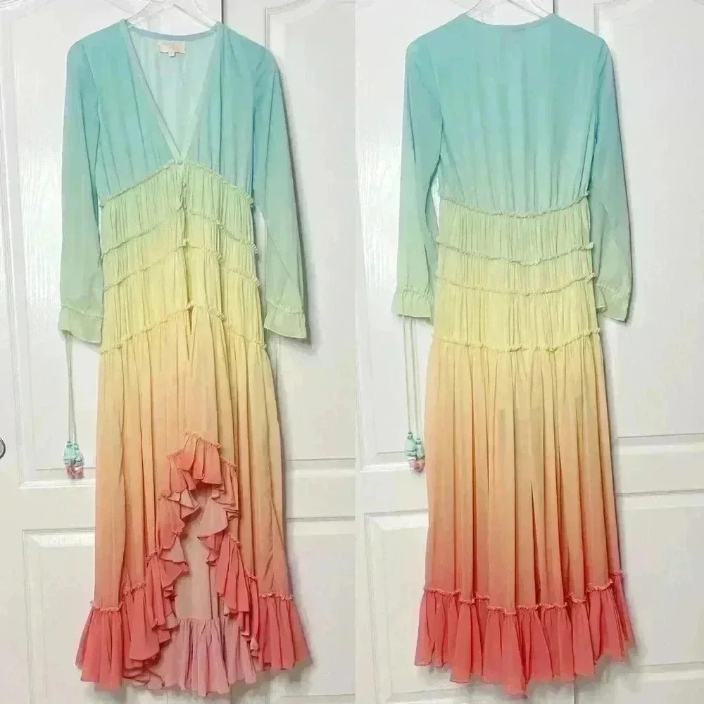 Rococo Sand Ciel Dress in Gradient Rainbow Size XS - Picture 6 of 17
